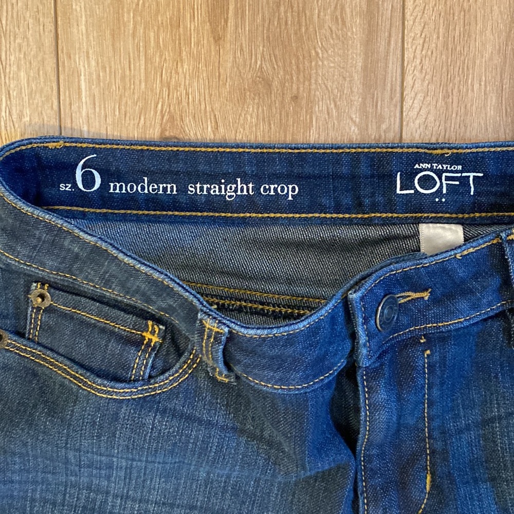 Ann Taylor LOFT Modern Straight Crop Size 6 Jeans